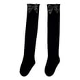 thumbnail image 4 of Yuanlong Womens Thigh-High Stockings Solid 3D Bow Over The Knee Socks Stretchy Elegant Legwear For Valentine'S Day & Daily, 4 of 4