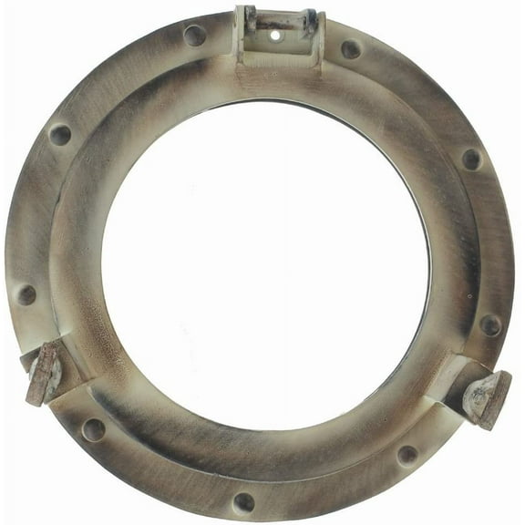 Nagina International 11" Aluminum Porthole Window with Rustic Finish