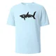thumbnail image 3 of Camiseta con estampado de tiburón, 100 % algodón, camisetas de verano para hombres y mujeres, camisetas informales de gran tamaño, 3 of 5