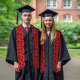thumbnail image 7 of Haiem Strawberry Red Pattern Graduation Stole 2024 | Premium Satin Sash for Graduation Ceremony, 7 of 7