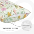 thumbnail image 3 of Naloa bird and butterfly Pillowcase, Cool Pillowcase, Lightweight, Breathable, Skin Friendly Pillowcase, Hidden Zipper (No pillow core)-16"x24", 3 of 6