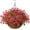 Rose Red, variant on Artificial Hanging Flowers for Outdoor Indoor Spring Decor,Faux Silk Flower Arrangement,6 Branches Daisy with 12 Inch Coconut Lining Chain for Garden Decoration(Purple White Rose)