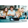 thumbnail image 2 of Apeman 4K Support Video Projector,300" Large Screen Native 1080P Home Theater, 50,000 Hours,Black（1 PACK）, 2 of 14
