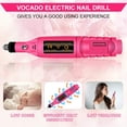 thumbnail image 3 of DEELLEEO Portable Electric Nail Drill Kit, Professional Nail Drill Machine For Acrylic, Gel Nails, Exfoliating, Manicure Pedicure Polishing Shape Tools With 6PCS Drilling Bits and 6pcs Sanding Bands, 3 of 7