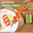 thumbnail image 2 of unids/set peladores en espiral cortador en espiral de verduras de acero inoxidable rebanadores hombre, 2 of 5
