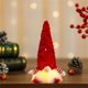 thumbnail image 5 of pstuiky Muñecas navideñas sin rostro decoradas con sombreros de lentejuelas pueden ser lindos adornos de enanos, 5 of 5
