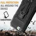 thumbnail image 3 of iPhone 8 Case, Dual Layers [Combo Holster] And Built-In Kickstand Hybird Shockproof (Black), 3 of 3