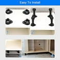 thumbnail image 4 of 20pcs Furniture Feet Adjustable Cupboard Foot Leg Unit Cabinet Legs With Kick Board Clips For Kitch, 4 of 5