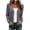 Dark Gray, variant on Women's Summer Long Sleeve Lightweight V-Neck Cardigan Button Down Twisted Cable Knit Shrugs Sweaters