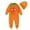 Orange, variant on Bysome Halloween Baby Clothes Crew Neck Long Sleeve Romper Letter Pumpkin Print Cute Comfortable Fall Winter Halloween Romper For Boy Girl Size 0-3 Months Orange