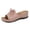 Pink, variant on Commforr Summer Shoes for Women, Women's Slip-On Wedge Sandals with Arch Support - Lightweight Comfortable Open Toe Slippers Soft Insole & Anti-Slip Sole Boho Slingback Sandals, Pink, 8