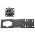 thumbnail image 6 of Raindrops 1 Set Stainless Steel and Iron Hasp Latch with Padlock for Cabinet Doors, Drawers, and Storage Security, 6 of 8