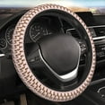 thumbnail image 4 of Cauagu Leopard Print Print Car Steering Wheel Cover - Universal Car Accessory for Diverse Cars for Steering Wheel with a Diameter of 14.5"-15", 4 of 7