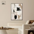 thumbnail image 3 of Strings in Abstraction Canvas Muted Abstract Wall Art by Art Remedy, Black Frame, 36" x 54", 3 of 7
