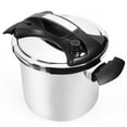 Turbo 8 qt. Stove Top Pressure Cooker Induction Compatible with Easy
