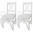 thumbnail image 2 of vidaXL Dining Chairs Accent Chair with Curved Slat Back for Kitchen Pinewood, 2 of 41