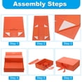 thumbnail image 3 of Uxcell 9x7x3 Inch Magnetic Gift Box Collapsible Paper Party Favor Boxes with Lid and Ribbon Orange, 3 of 6