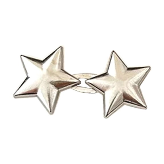 Alloy Star-Shaped Adjustable Pants Fastener Clips for Quick Waist Adjustment on Jeans and Other Pants