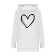 thumbnail image 6 of QUINDOS Womens Hoodies Valentines Women's Fashion Hoodies Casual Graphic Long Sleeve Crew Neck Pullover Tops, 6 of 6