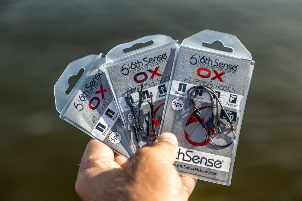 6th Sense OX Flipping Hooks size 5/0 - pack of 5 HKOX-50 Free Shipping