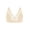 Nude, variant on HSIA Wirefree Full Coverage Non Padded Plus Size Deep V Lace Comfortable Bra Nude 3XL