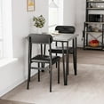 thumbnail image 4 of Dining Table Set for 2, 3Pcs Kitchen Dining Room Set Dining Room Table Set with 2 Upholstered Chairs for Small Space Kitchen Apartment (Grey), 4 of 9