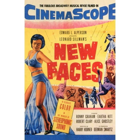 New Faces - movie POSTER (Style A) (11" x 17") (1954)