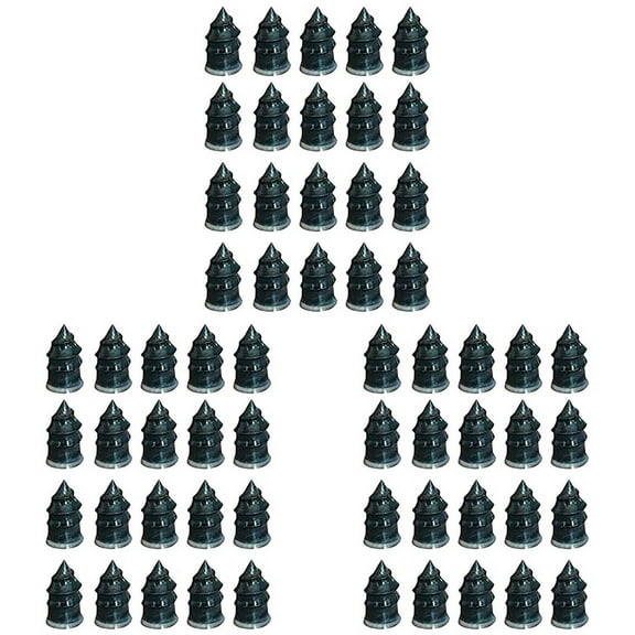 60Pcs Tire Repair Rubber Nails Auto Vacuum Tire Repair Nail Fast Repair Tool Self-Service Tire Repair Nail S,60 x Tire Repair Rubber Nails,Black