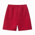 thumbnail image 5 of NOLDARES Toddler Boys Summer Shorts with Drawstring - Cotton Baby Casual Jogger Shorts Active Sports Shorts(Red,1130), 5 of 5