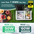 thumbnail image 6 of Costway Dual Zone 12V Car Refrigerator 64QT Portable Compressor Fridge Freezer (-4℉~68℉)  for RVs Black, 6 of 11