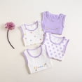 thumbnail image 5 of 4-Pack Cotton Girls' Strap Tops 3-12 Years Tagless Sleeveless Camisole Undershirts Soft Breathable Multiple Colors, 5 of 5