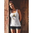 thumbnail image 2 of Beautiful Dog With Crown Tank Women -Image by Shutterstock, Female x-Large, 2 of 4