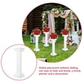 thumbnail image 4 of FRCOLOR Garden Flower Pot Outdoor Urn White Plastic for Party and Event Decor 1Set, 4 of 6
