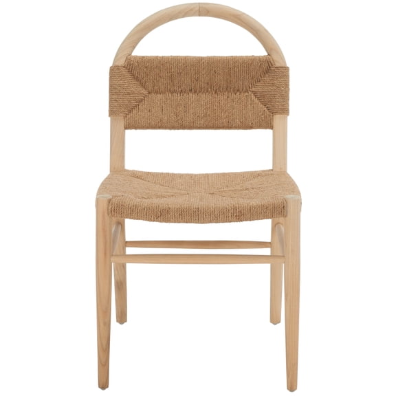 SAFAVIEH Ottilie Dining Chair, Natural Sungkai/Natural Jute Rope (19.5 in. W x 18.7 in. D x 36.6 in. H)