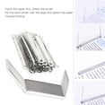 thumbnail image 6 of OTVIAP 2-Hole  Clip,50pcs File Fasteners 2-Hole Iron  Clip Paper Prong Fastener Binding Clamp 80mm Hole Pitch for 350Sheets A4 Paper,Binding Clamp, 6 of 8