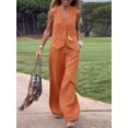 thumbnail image 4 of ZANZEA-Conjunto de 2 piezas para mujer, chaleco elegante sin mangas con cuello en V, camisetas sin mangas, pantalones de moda, trajes de gran tamaño, 4 of 5