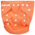 thumbnail image 1 of Pañal infantil a prueba de fugas, pañal de bolsillo de algodón absorbente reutilizable lavable para bebé (naranja), 1 of 9