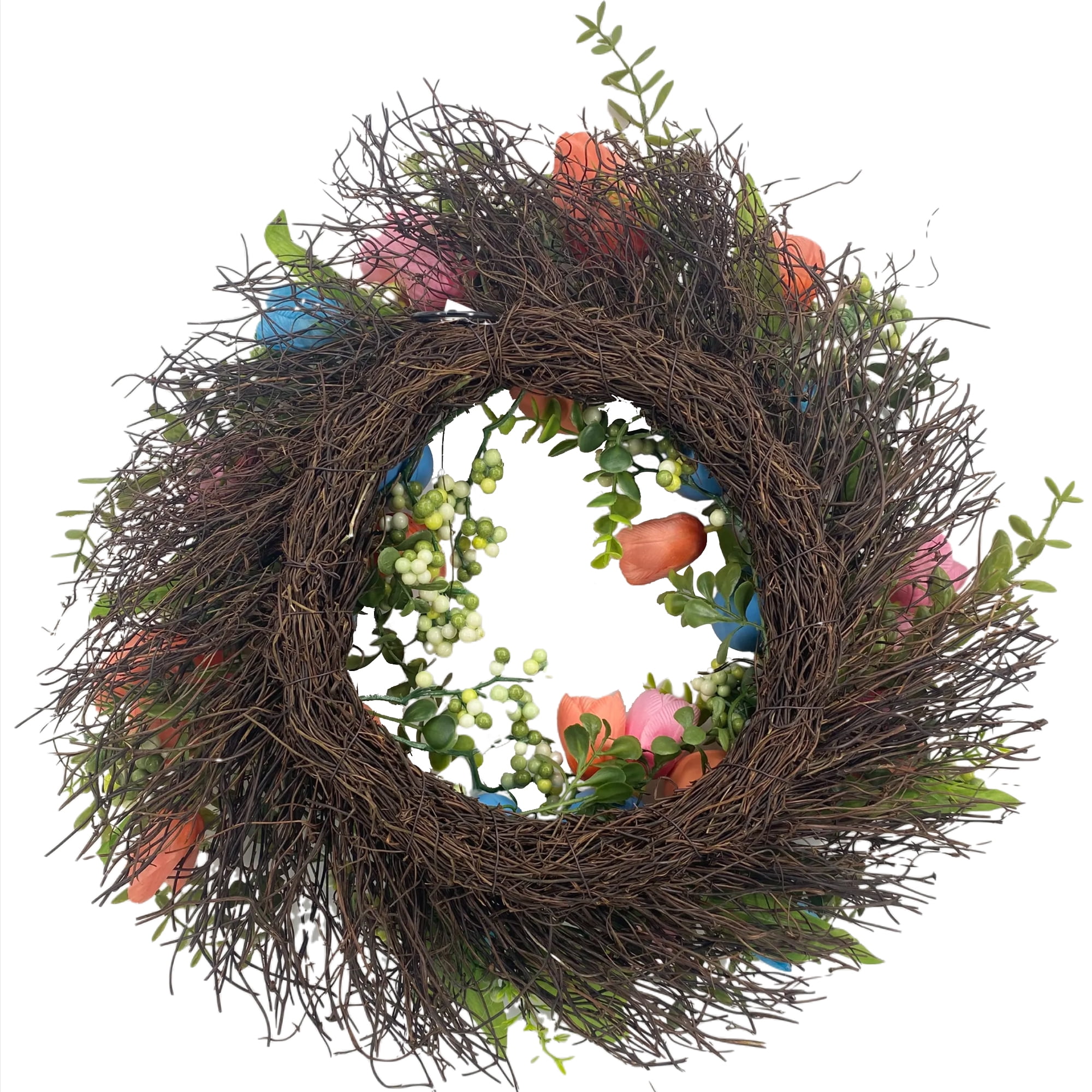 Way To Celebrate Egg with Flower Wreath