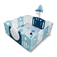 thumbnail image 1 of Corral Para Bebe Corralito De Juegos Portatil Plegable Infantil Azul, 1 of 4