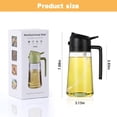thumbnail image 4 of Oil Spray Bottle, Olive Oil Sprayer, 16 oz Oil Sprayer for cooking, 2 in 1 Glass Oil Sprayer & Dispenser BBQ, Salad, Baking, Kitchen, Steak (Black), 4 of 5
