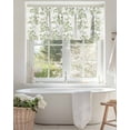 thumbnail image 7 of Sage Green Floral Kitchen Valances for Windows Vintage Abstract Botanical Pattern Valance Curtains&nbsp; for Kitchen /Living Room/Bedroom/ Bathroom Decor, 42"x12 " ,Rod Pocket 1 Panel,, 7 of 7