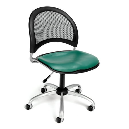 - OFM Moon Series Model 336-VAM Anti-Microbial/Anti-Bacterial Vinyl Armless Swivel Task Chair, Teal