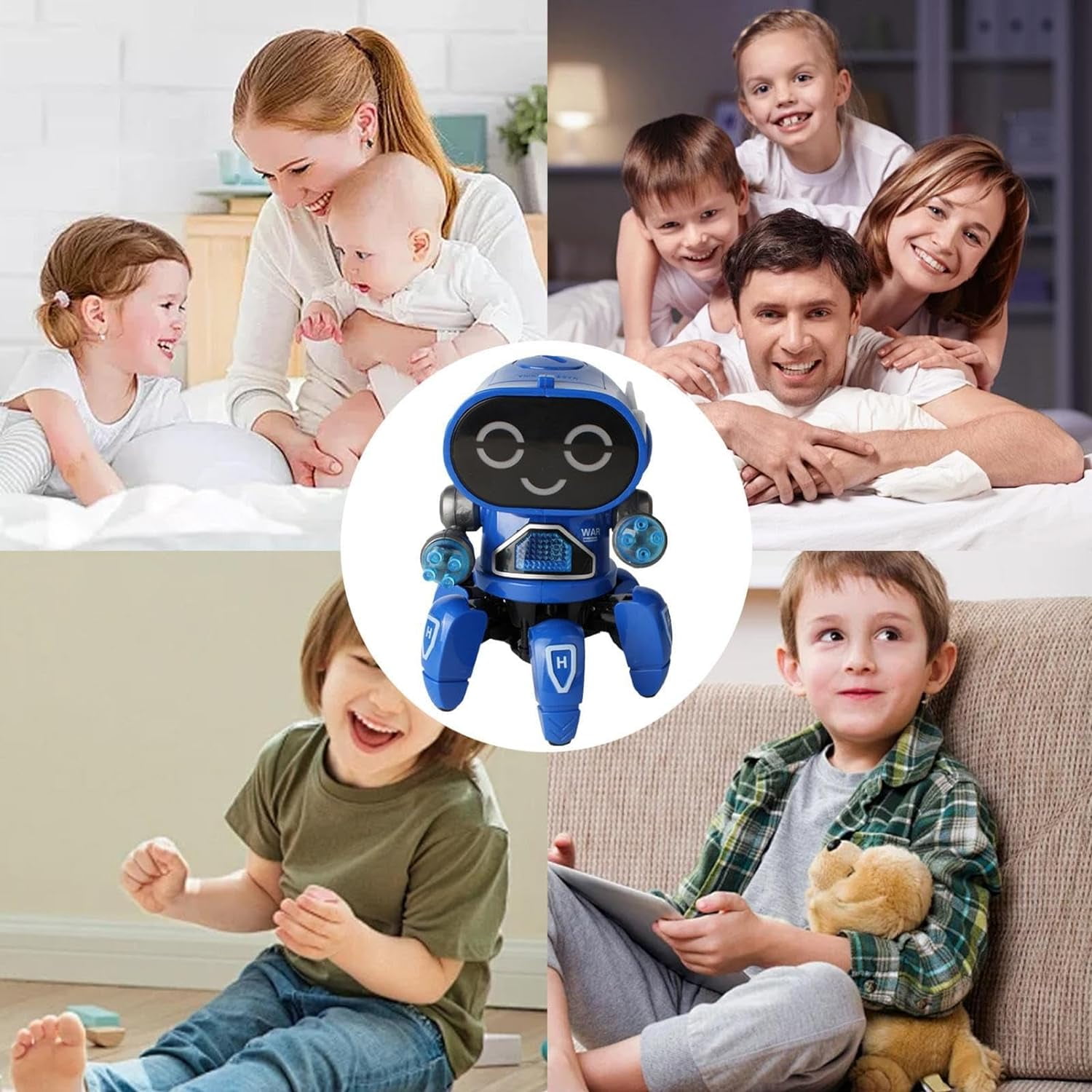 Dancing Six-Claw Robot Toy – Singing, Dancing, Luminous, Swinging Arms, Fun Gift
