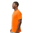 thumbnail image 3 of M&O Men's Gold Soft Touch T-Shirt, Hi Vis Casual Work Shirt, Safety Orange Tee, 2 Pack, Size L, 3 of 5