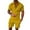Yellow, variant on Mens Short Sets Two Piece Outfits Casual Polo Shirts & Shorts Mens Summer Clothes Beach Vacation Essentials Men Vacation Outfits