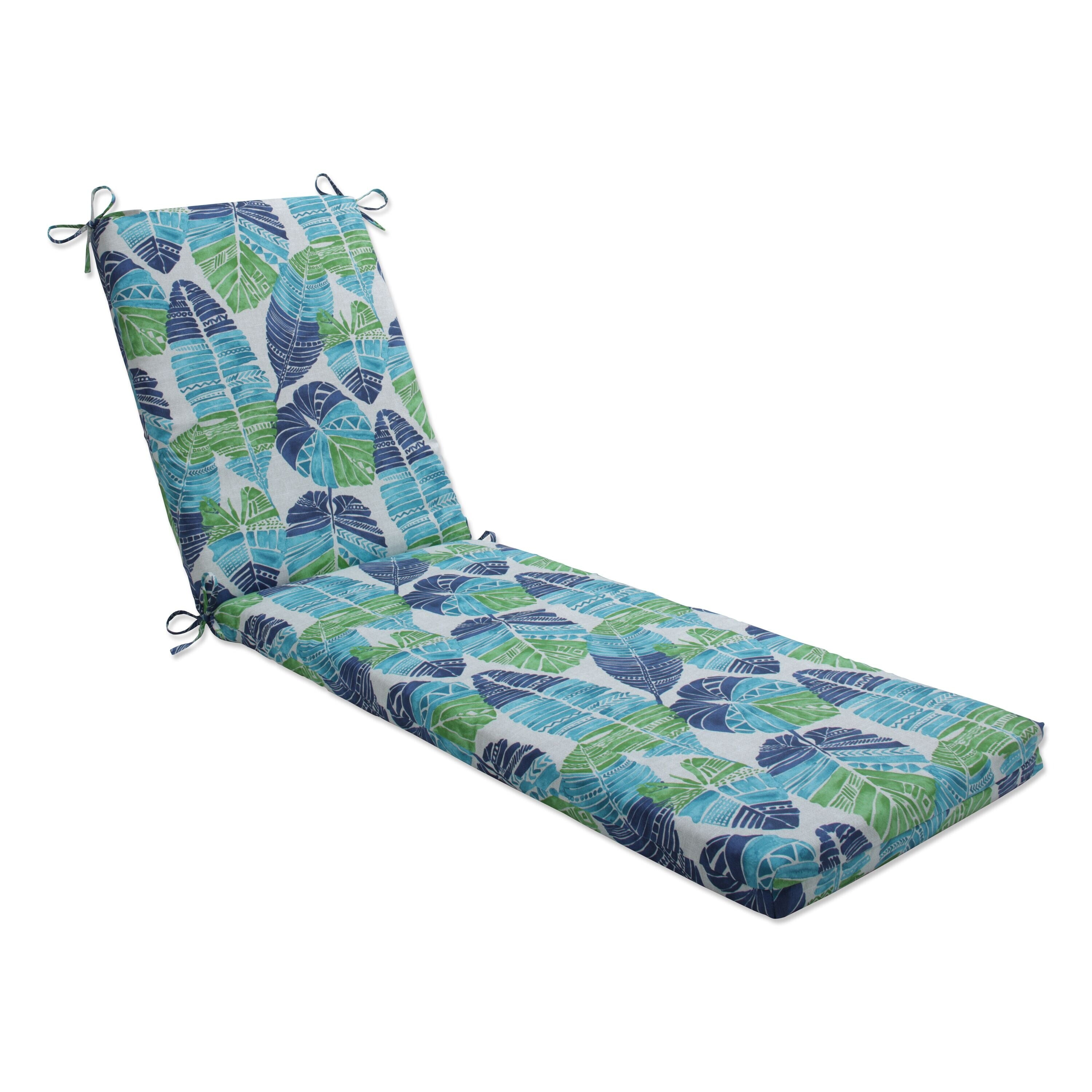 Pillow Perfect Outdoor Indoor Hixon Caribe Chaise Lounge Cushion 80 X