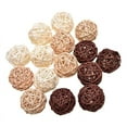 thumbnail image 2 of 15pcs Wicker Rattan Balls Decorative Ball Orbs Vase Fillers Table Decor, Wedding Party Home Decoration, 2 of 6