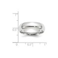 thumbnail image 4 of Auriga Fine Jewelry 14K White Gold 6mm Standard Weight Men's Wedding Band Size 6.5, 4 of 7