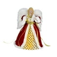 thumbnail image 3 of Angel Tree Topper Figurine Christmas Tree Ornament Cloth Material LED Light Holiday Home Decor for Family, 3 of 9