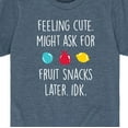 thumbnail image 3 of Instant Message - Might Ask For Fruit Snacks - Toddler And Youth Short Sleeve Graphic T-Shirt, 3 of 6
